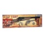 SET DE LUJO COWBOY CON RIFLE PISTOLA Y ESPOSAS DE METAL. 498/0
