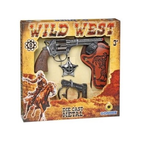 ESTUCHE WILD WEST SET 8 TIROS 
