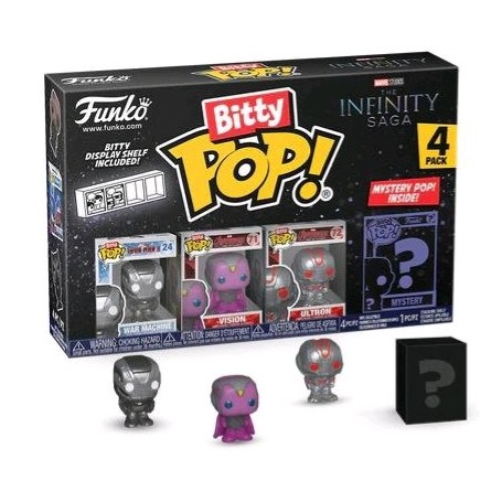 Funko Bitty Pop 4 Pack 2.5cm Marvel - War Machine + Vision + Ultron + ?
