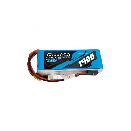 BATERIA LIPO 7.4 V 1400 AMH 10C RECEPTOR LINEAL GENS ACE 