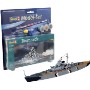 MAQU.REVELL MODEL SET barco German Battleship " Biskmarck" 1/1200 5802