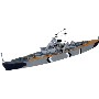 MAQU.REVELL MODEL SET barco German Battleship " Biskmarck" 1/1200 5802