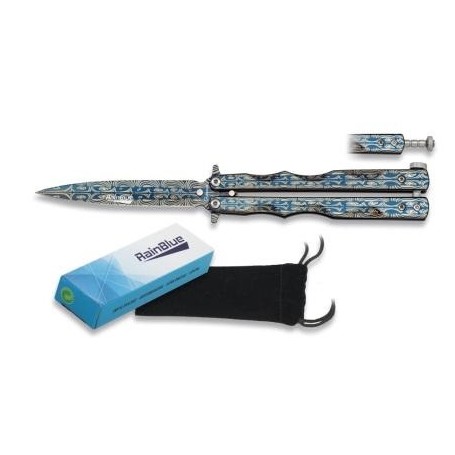 ALBAINOX NAVAJA ABANICO RAINBLUE CON LASER HOJA 10CM. 02140