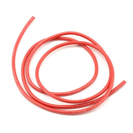 CABLE SILICONA 3.0MM ROJO (1 METRO)