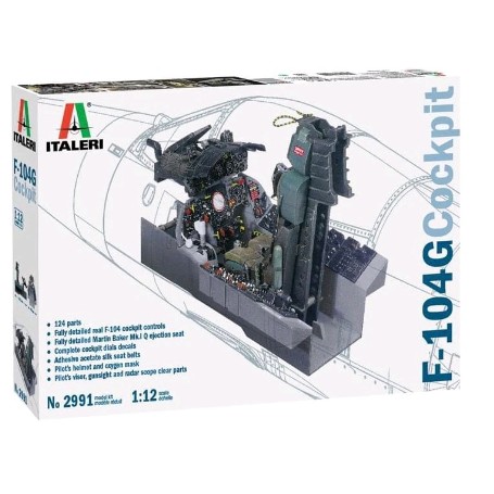 MAQU.ITALERI 1/12 CABINA F-104G COCKPIT 2991