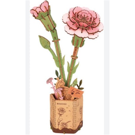 ROBOTIME FLOR CLAVEL ROSA