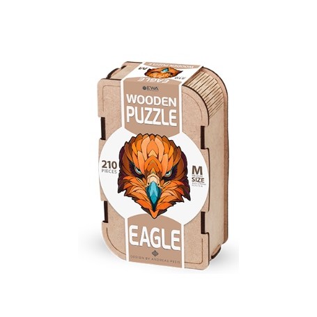 MAQUETA PUZZLE EWA AGUILA (M) 210 PIEZAS CAJA DE MADERA. 