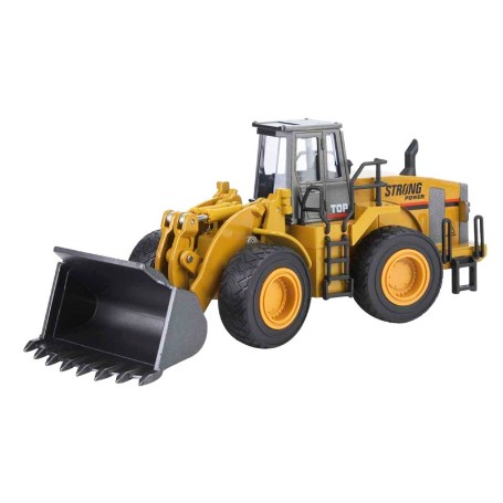 MAQUINA HUINA ESTATICA  1/40 METAL CARGADORA BULLDOZER HU1913