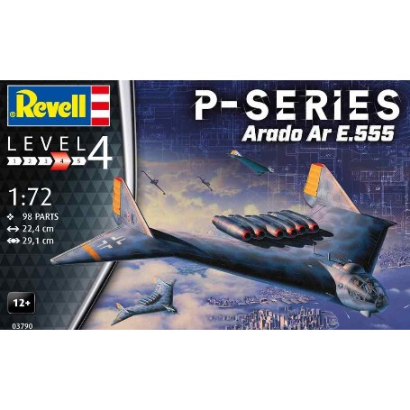 MAQUETA REVELL 1/72 AVION P-SERIES ARADO AR E.555