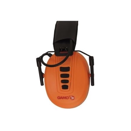 GAMO PROTECTOR DE OIDOS ELECTRONICO NARANJA FLUOR