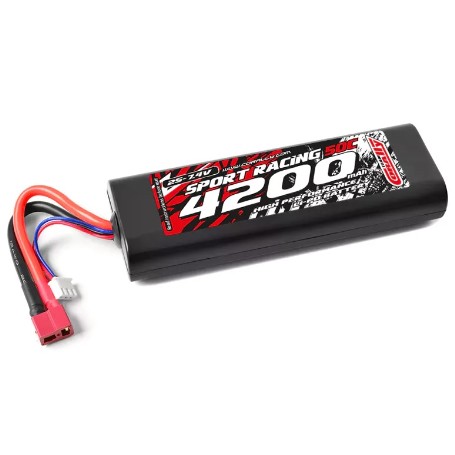 BATERIA LIPO 7.4V 4200MAH 50C CONECTOR T-DEAM HARD CASE CORALLY. C-49024-D