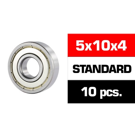 KIT RODAMIENTOS "HS"  TAPAS METALICAS 5X10X4  (10.) UR7818