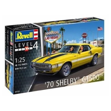 MAQUETA REVELL1/25  COCHE '70 SHELBY GT500.   07729