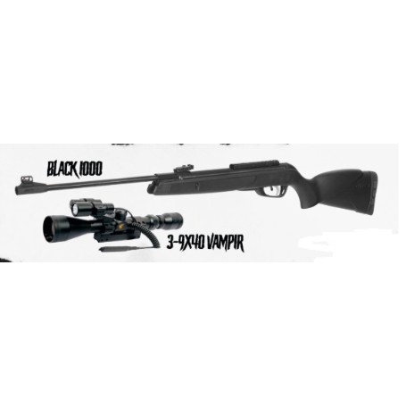 CARABINA GAMO BLACK 1000 5.5MM + VISOR 3-9X40  VAMPIR 