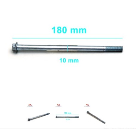 EJE 10X180MM MINI MOTOS Y BIKES CON TUERCA