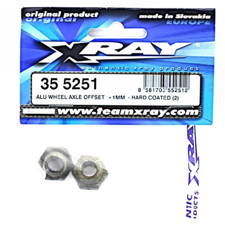 XRAY HEXAGONO RUEDA +1MM XB8.   355251