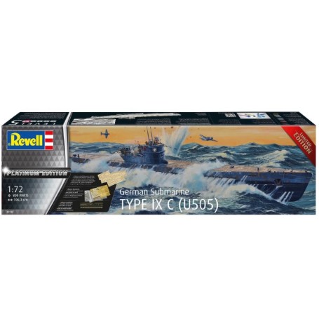 MAQUETA REVELL 1/72 GERMAN SUBMARINE TYPE IX C/40 "PLATINUM EDITION"