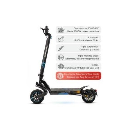 PATIN  SMARTGYRO CROSSOVER DUAL MAX 2 C  SG27-395
