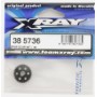 XRAY 1/18 M18 CORONA PLASTICO 36T/48.  385736 