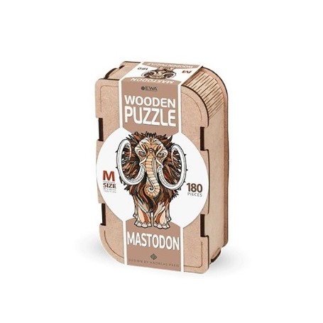 MAQUETA PUZZLE EWA MAMUT (M) 180 PIEZAS CAJA DE MADERA. 