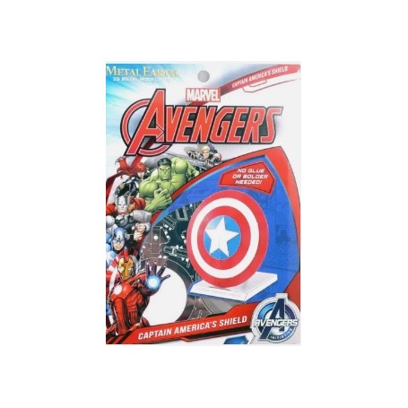 PUZZLE 3D METAL SERIE MARVEL ESCUDO CAPITAN AMERICA