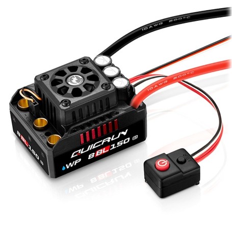 VARIADOR BRUSHLESS HOBBYWING QuicRun WP8BL150 G2 Brushless ESC 150A 3-6s for 1:8
