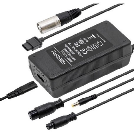 CARGADOR LITIO 48V 2 AMP CON CONECTORES DC Y GX PARA SG