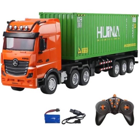 MAQUINA HUINA R/C 1/18 CAMION TRAILER CONTAINER CY1317