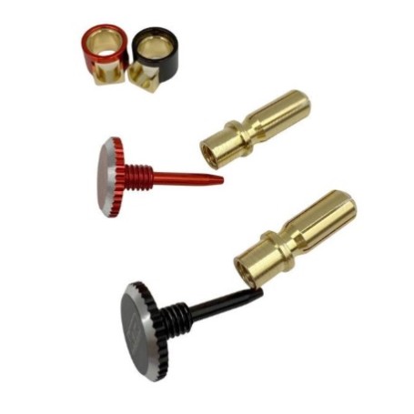 TAPONES AGARRE CON SEGURIDAD + BANANA 5MM XTR 0331