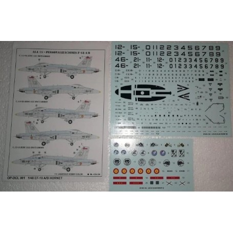 CALCA MAQUETA HOBBYBOSS 1:48 F/A-18A-HORNET CALCA ESPA