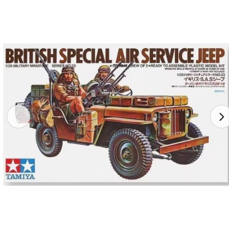 MAQUETA TAMIYA 1/35 JEEP SAS BRITANICO 35033