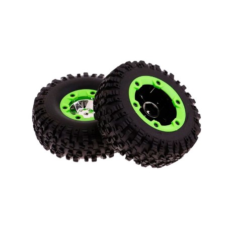 RUEDAS COMPLETAS 12427 TRIAL VERDE derechas ( 2 Und)