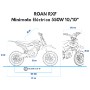 MOTO CROSS INFANTIL 550W 10/10"" 24V ROAN RXF (24V/12AH)  ROSA