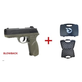PIS.GAMO PT-85 BLOWBACLK CALIBRE 4.5 MM (138 M/S) OLIBE + MALETIN 