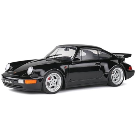 SOLIDO 1/18 porsche -911 TURBO COUPE 1990 NEGRO