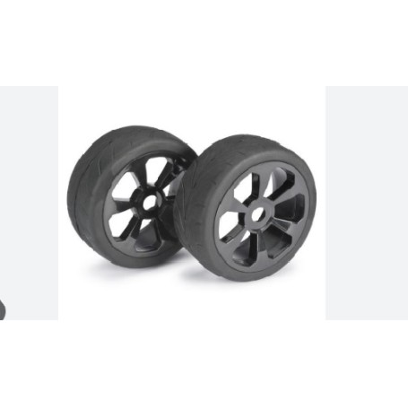 RUEDAS BUGGY 1/8 PISTA COLOR NEGRAS