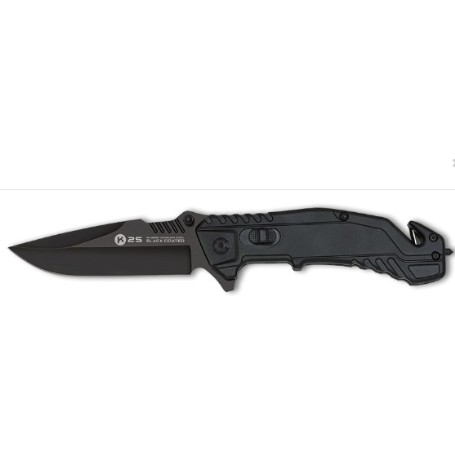 ALBAINOX NAVAJA TACTICA K25 ALUMINIO NEGRA H9 CM 18999