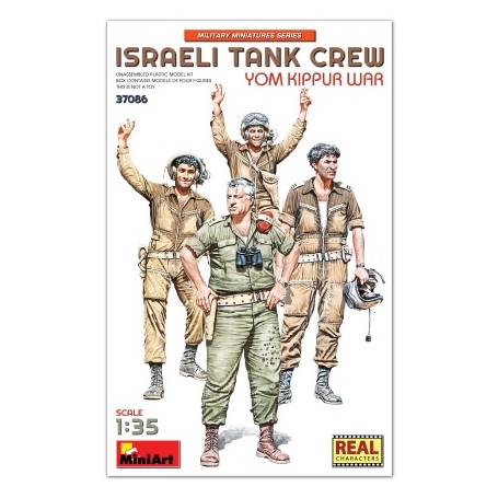MAQUETA MINIART 1/35 SOLDADOS  TANK ISRAELI CREW. YOM KIPPUR WAR 37086