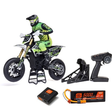 MOTO LOSI PROMOTO-MX RTR SUPERMOTA FXR BLANCA(C/BAT.+CARGADOR)