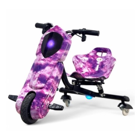 PATIN TRICICLO REXO STELAR VIOLETA  DRIFTING BLUETOOTH INFANTIL 250W 36V.