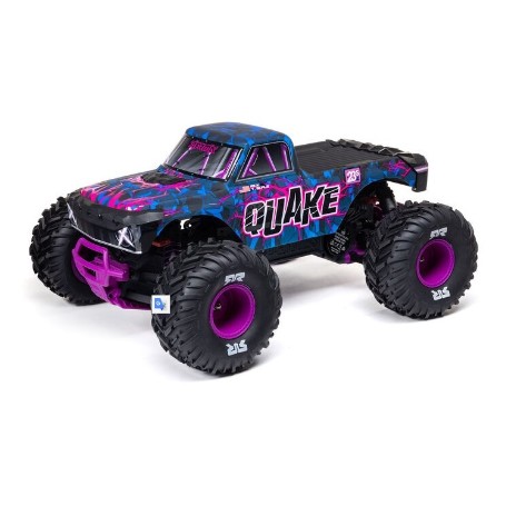 COCHE 1/10  ARRMA QUAKE 223S DSC 2WD RTR morado BRUSLESS MONSTER TRUCK. 