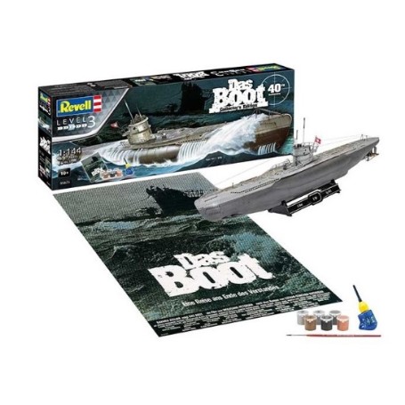 MAQUETA REVELL 1/144 SUBMARINO DAS BOOT 40 YEARS Con Pinturas 5675 