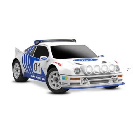 COCHE TRAXXAS 1/12  Mini Rally VXL Ford RS200 incl battery & USB charger White