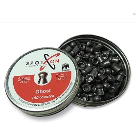 MUNICION 6.35MM SPORTON GHOST 150 Unid. .25 Calibre