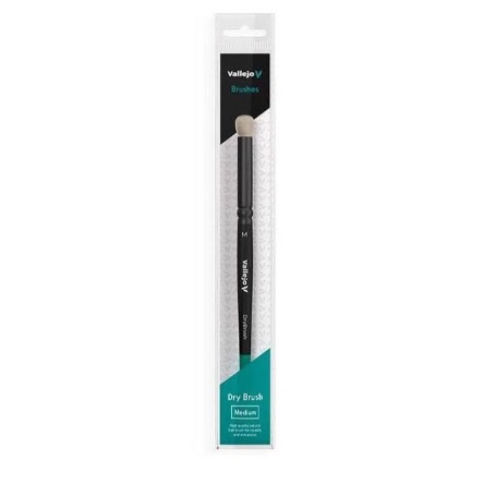 VALLEJO PINCEL DRY BRUSH NATURAL MEDIANO (PINCEL SECO)