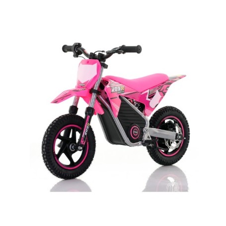 MOTO CROSS INFATIL 250W  12" 36-V ROAN WARRIOR ROSA MX-E250 SUSPENSION  