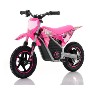 MOTO CROSS INFATIL 250W  12" 36-V ROAN WARRIOR ROSA MX-E250 SUSPENSION  