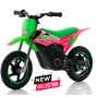 MOTO CROSS INFATIL 150W  12" 24V ROAN WARRIOR VERDE/ROSA  MX-E150