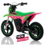 MOTO CROSS INFATIL 150W  12" 24V ROAN WARRIOR VERDE/ROSA  MX-E150