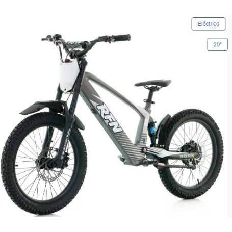BICICLETA ELECTRICA 20" SIN PEDALES 750W 36V. RXF EVO RACING( GRIS )